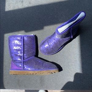 Vibrant purple UGG boots